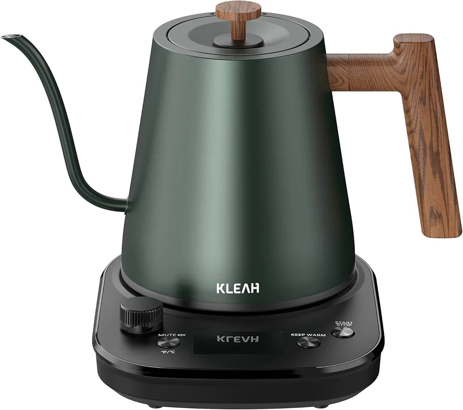 Bollitore Elettrico a Collo d'Oca con Controllo della Temperatura, Spegnimento Automatico 0,8L, Riscaldamento Rapido 1200W, Mantenimento del Calore