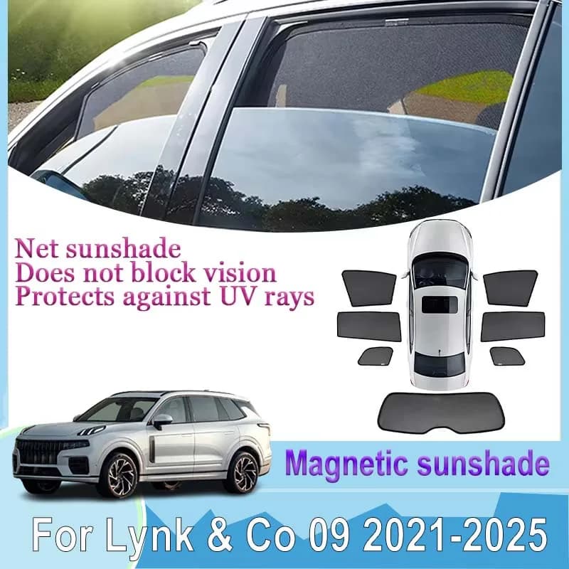Accessori per Lynk & Co 09 Nordcross 001 2021-2025, Parasole Magnetico a Rete, Visiere per Parabrezza, Adesivi Privacy, Accessori Auto