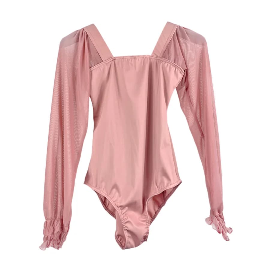 CLYFAN Collant tute da balletto tute per adulti tute per la pratica della danza tute da palestra per allenamento con base per test d'arte femminile