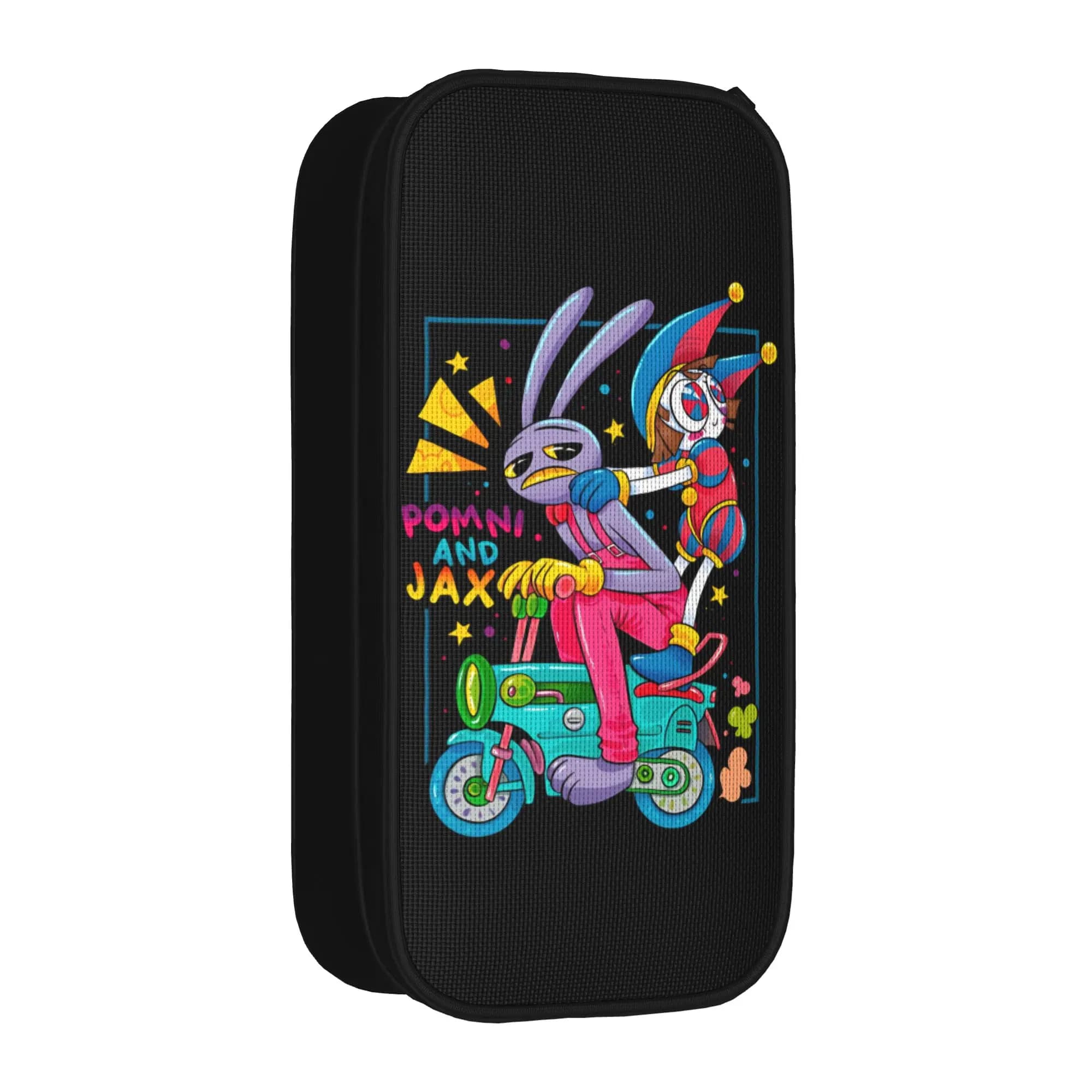 TADC Pencil Case Cute Pomni and jax Pen Bag Student Big Capacity School Supplies Zipper Pencilcases