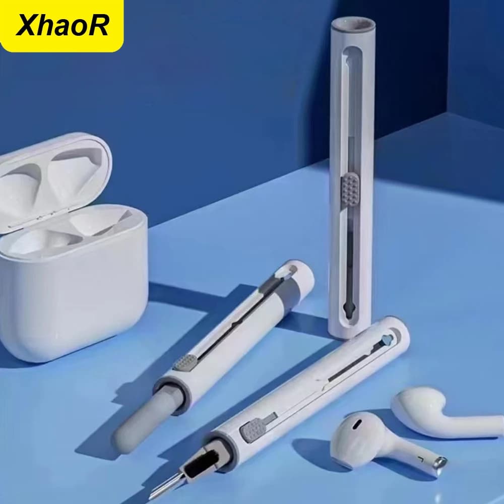 Kit di pulizia Auricolari Penna di pulizia per Airpods Pro 2 3 4 Spazzole Cuffie Detergenti Auricolari Strumenti di pulizia per Galaxy Buds 3 Xiaomi