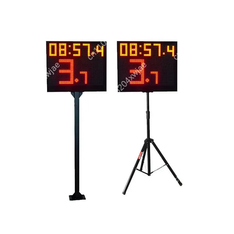 Timer da basket con conto alla rovescia di 24 secondi, display LED grande, impermeabile, contatore per tempo di gioco, secondi e giorni.