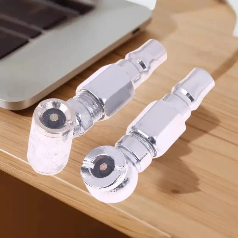 Ugello gonfiabile multifunzione da 1 pezzo Adattatore per gonfiaggio pneumatici per moto con nastro a testa singola/doppia di ricambio a connessione rapida