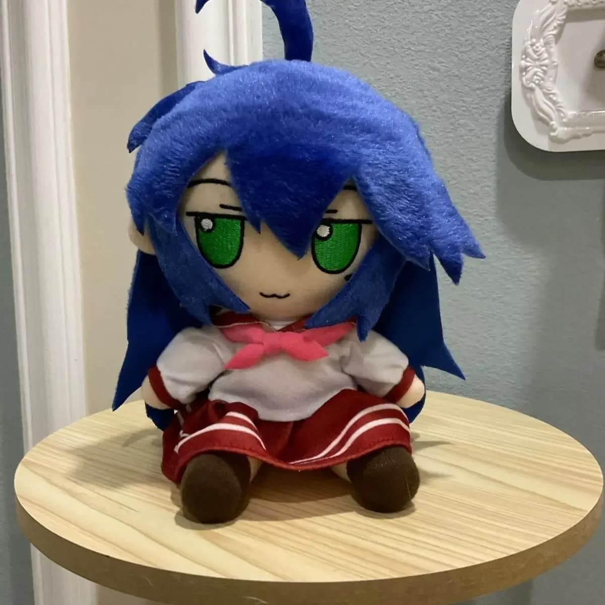 Stuffed 20cm Anime Game Lucky Star Izumi Konata Plush Toys Cosplay Cute Soft Pillow Dolls for Kid Birthday Christmas Gift