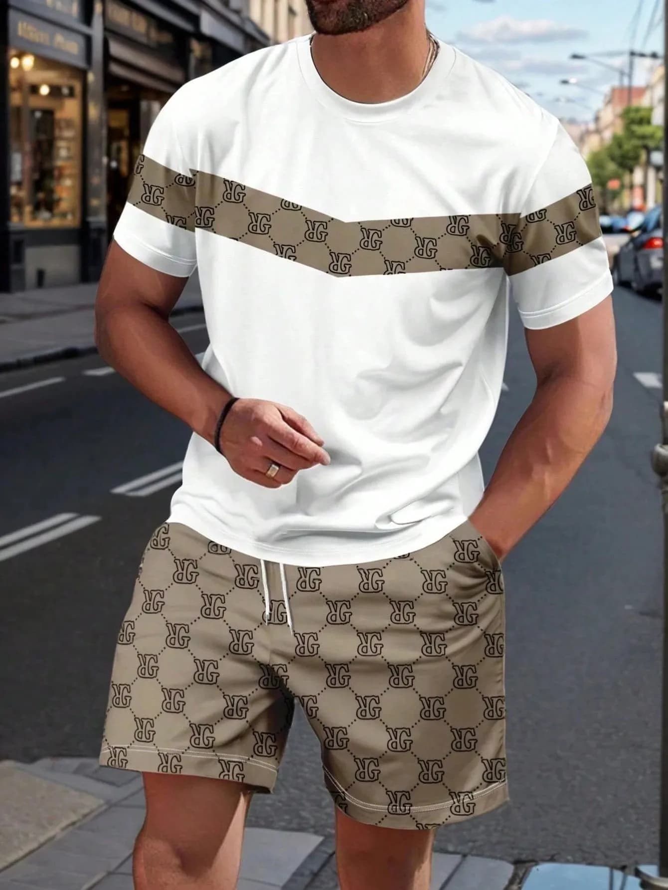 Completo Estivo da Uomo 2026 con Stampa 3D, Traspirante, Leggero, Confortevole, alla Moda e Stile Outdoor