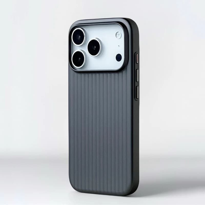 Custodia rigida di lusso con strisce ondulate 3D Ice Feel per Magsafe IPhone 17 Pro Max 16 15 14 Custodia antiurto per placcatura dei bagagli aziendali