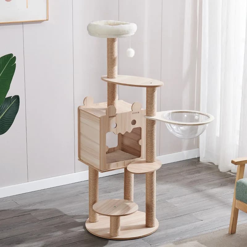 Customized monster climbing frame wholesale large cat integrated frame tree jumping platform space capsule villa