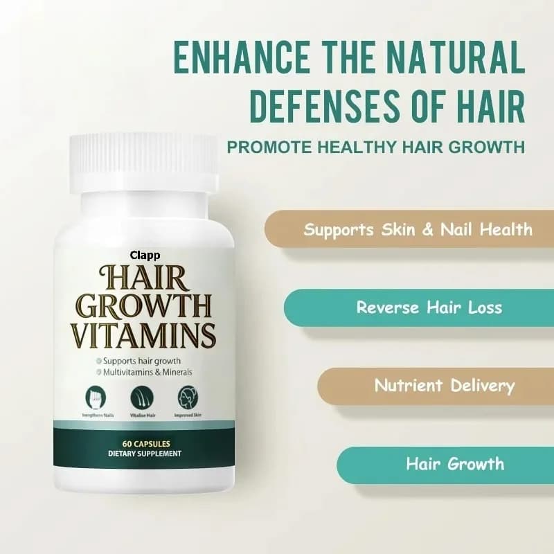 Capsules for Capelli Growth, 60 Vitamin Capsules for Men and Women