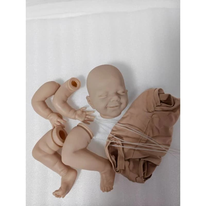 Kit per Bambola Reborn da 20 Pollici, April con Faccina Sorridente, Parti Grezze Non Dipinte e Non Finite