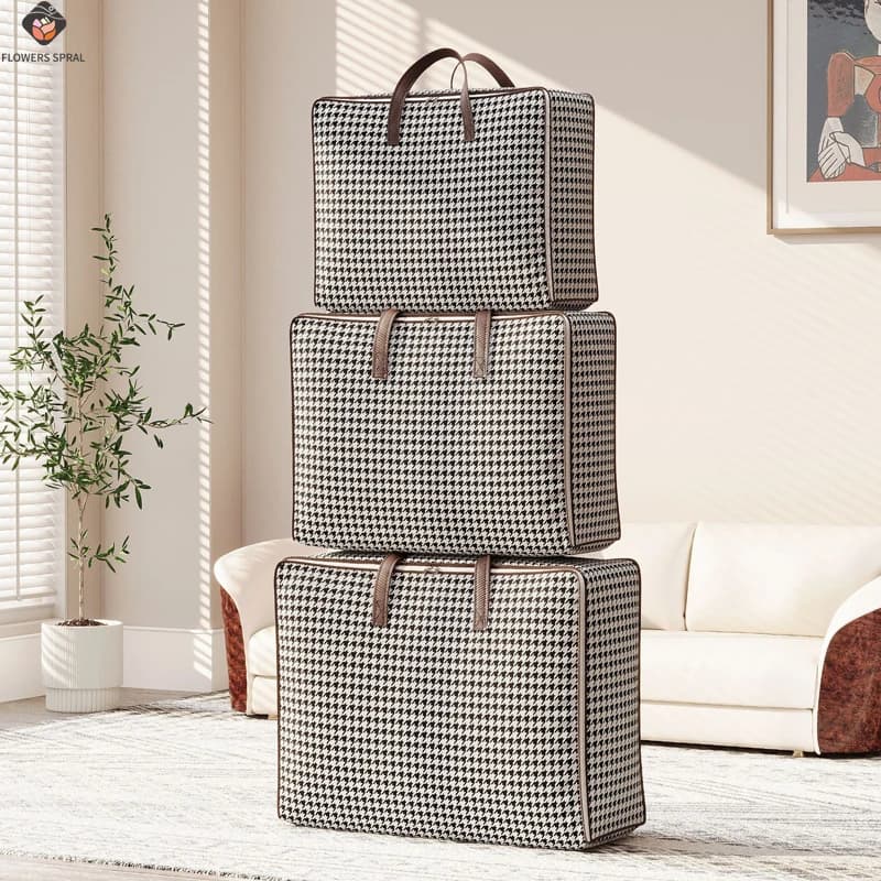 2026 New Storage Bag, Large Capacity Portable Household Clothing Storage Bag, Dustproof, Easy To Carry, Foldable