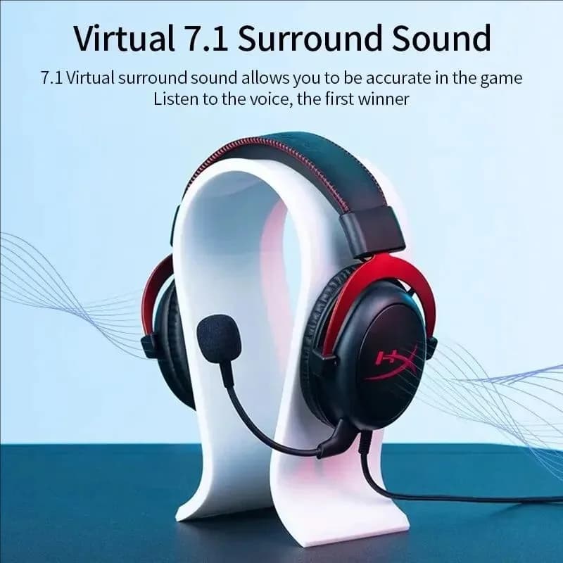 Original HyperX Cloud 2 II Customized Gaming Wire Headset, HiFi 7.1 Surround Sound Microphone Gaming Headphone for PC PS4