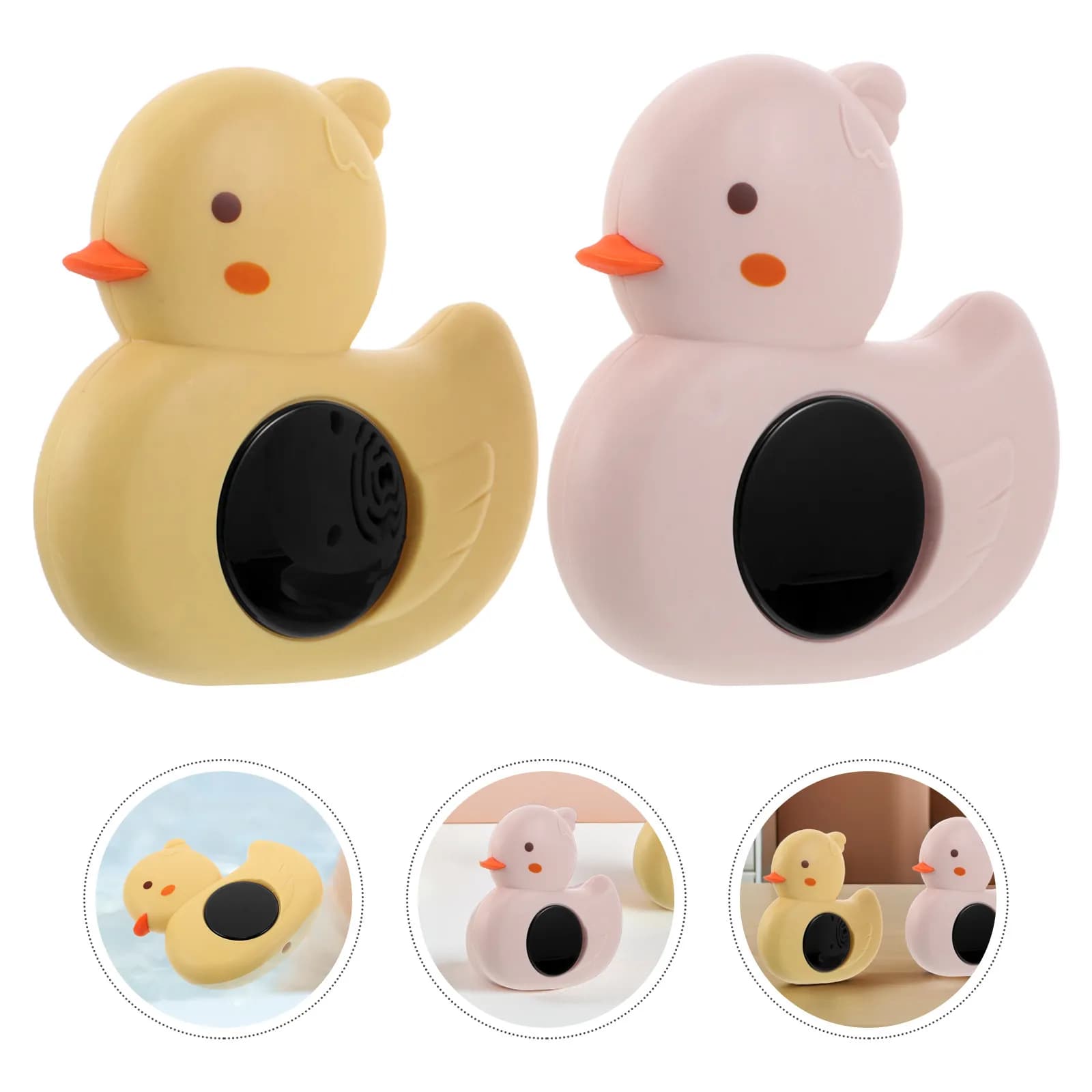 Termometro da bagno per bambini, 2 pezzi, a forma di anatra galleggiante, preciso misuratore di temperatura dell'acqua per neonati, monitor per un bagno sicuro