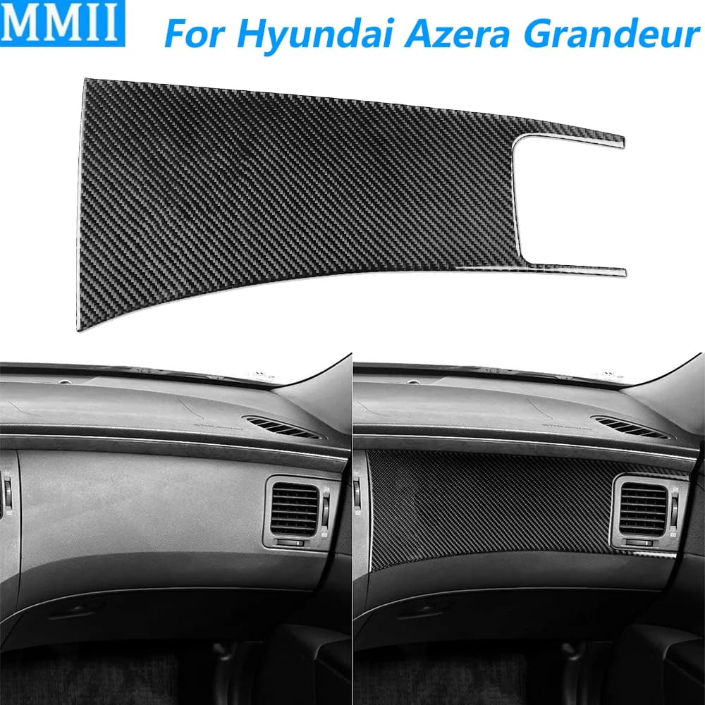 Per Hyundai Azera Grandeur TG 2006-2011, Copertura del Pannello Strumenti in Fibra di Carbonio per il Lato Passeggero, Accessori Auto, Adesivo per Interni