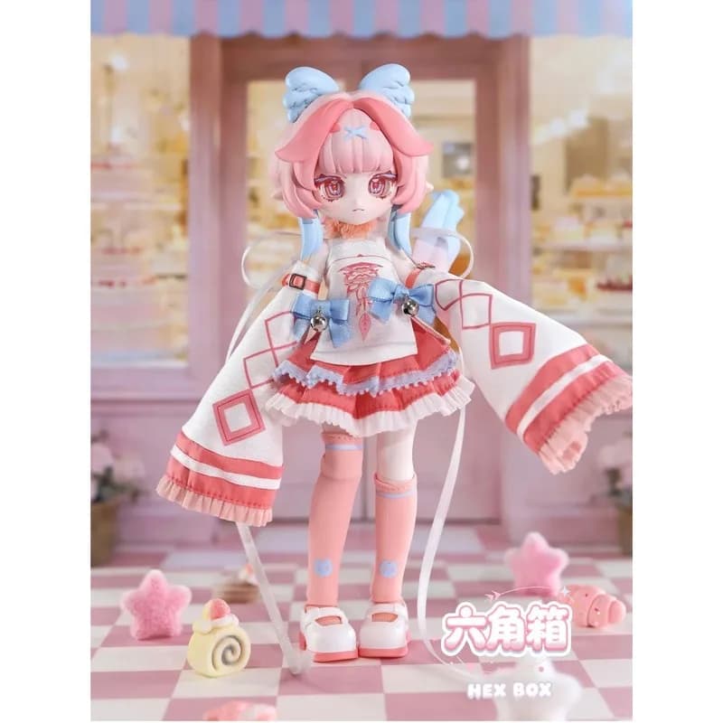 Hex Box 1/12 Bjd Series Blind Box Anime Action Figure Desktop Ornament Collectible Gift Birthday Toy Anime Character Doll