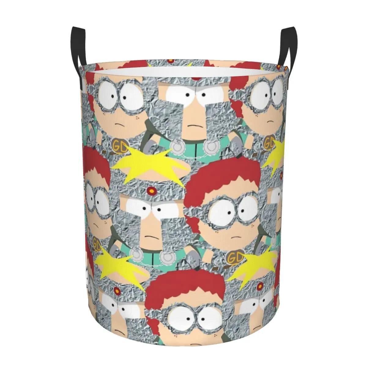 Personalized White Paper Basket Professor Chaos South Park General Folding Basket for Baby Toy Bag