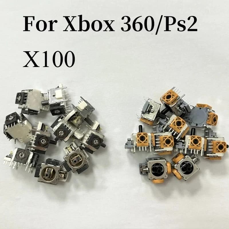 100 Pz/lotto per Xbox 360 per Xbox360 Controller 3D Joystick Analogico Rocker per Ps2 GamePad Thumb Stick Pulsante