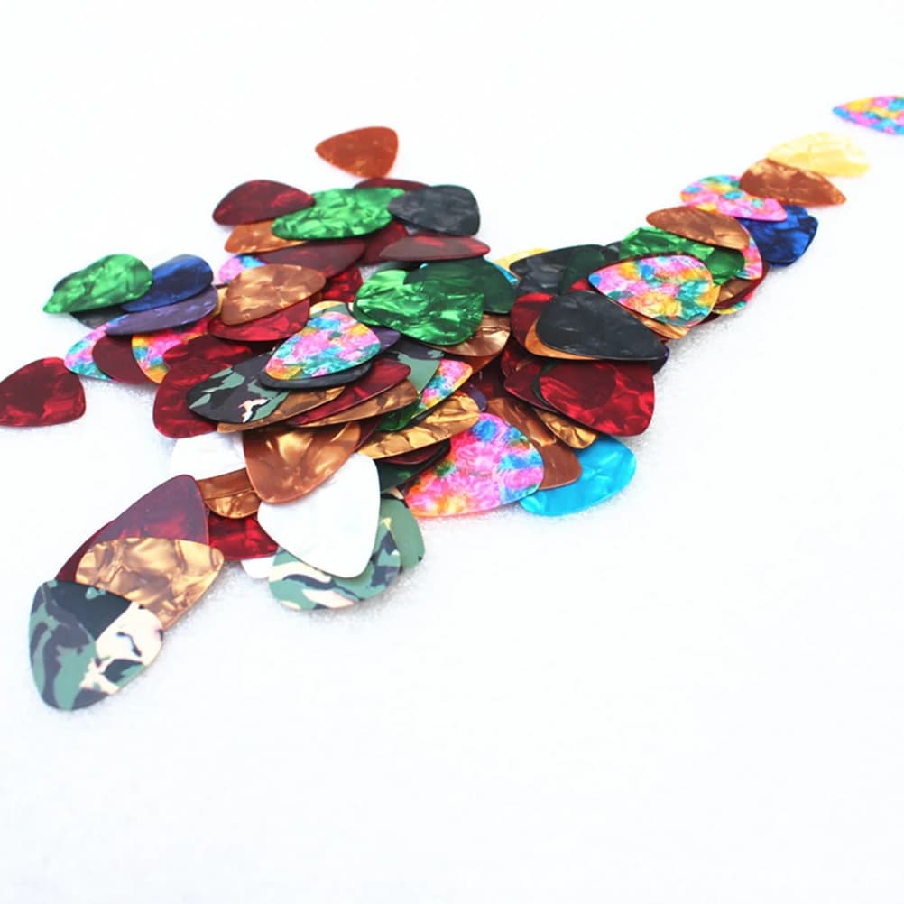 20 Pezzi Plettri per Chitarra 0,46mm Ultra Sottili in Celluloide Leggeri e Lisci per Suonatori di Ukulele Plettri Portatili per Chitarra