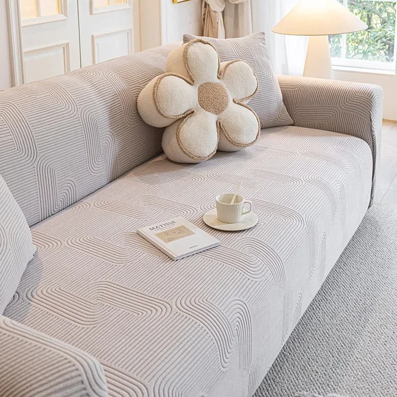 2026 Premium Elastic Sofa Covers Full Protection Cat-Proof Stretch Fabric All-Season Universal Lazy Sofa Slipcover