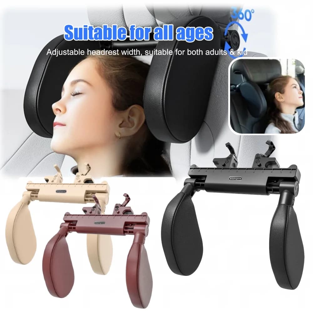 Cuscino Poggiatesta per Auto Regolabile, Supporto per Testa e Collo, Cuscini da Viaggio per Sedile Auto, Accessori per Auto