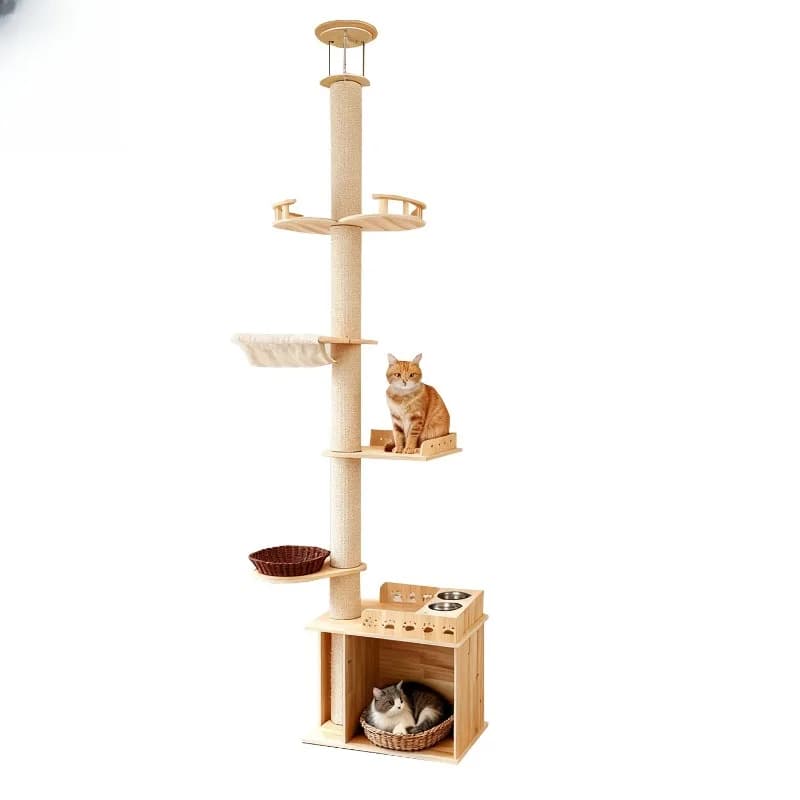frame Tongtian pillar integrated cat nest cat tree cat scratching board small apartment cat toy large cat jumping platform