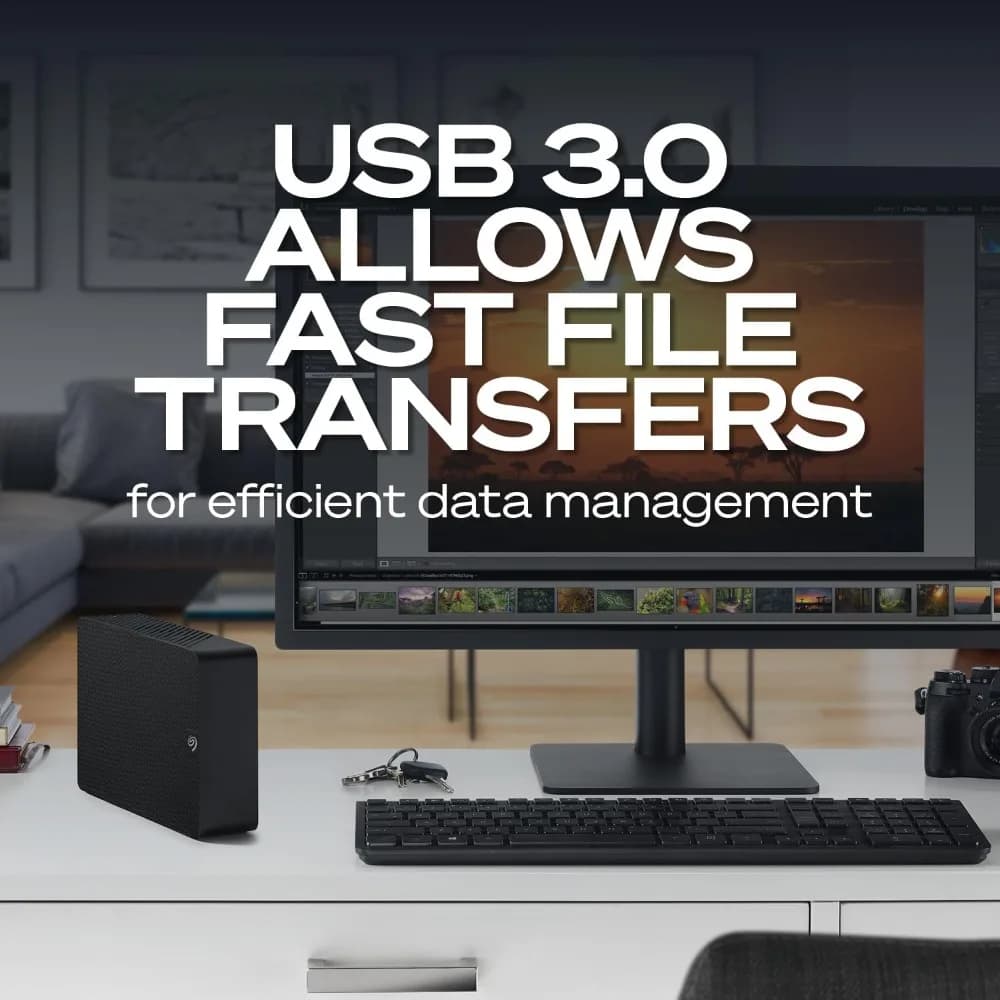 Disco Rigido Esterno da 22TB USB 3.0 per Desktop, Spedizione USA, Servizio di Recupero Dati e Espansione Massiccia del Storage
