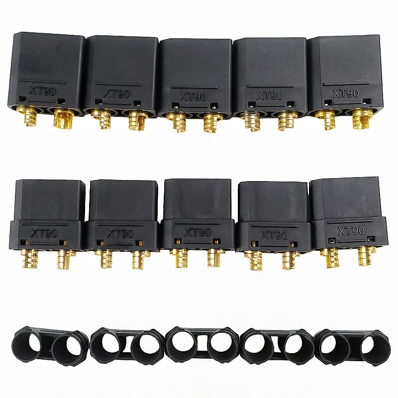 10PCS XT90 Connector5 Pairs XT90 Male Female Motor Adapter for Battery ESC and Charger Lead for RC Car Truck