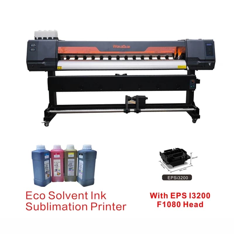 Stampante Eco-Solvente Originale da 1.6m 1.8m 2024, Plotter Taglierina per Vinile Economico, Stampante Inkjet Xp600