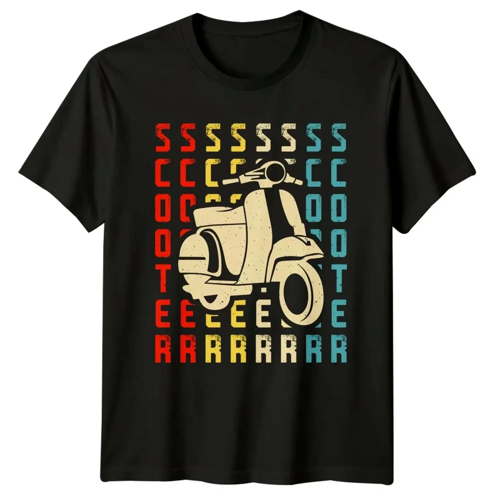 Scooter T Shirt Vintage Motorbikes Birthday For Him And Her Image 1 of 4 vintage Washed Stylish homme graphic Soft Stretched