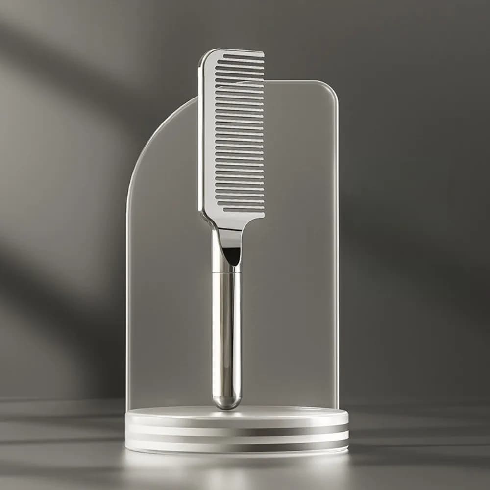 Fluffy Hair Steel Needle Comb Cleaning Brush Comb Rack Air Cushion Comb Professional Scalp Massage Hair Straightening Comb