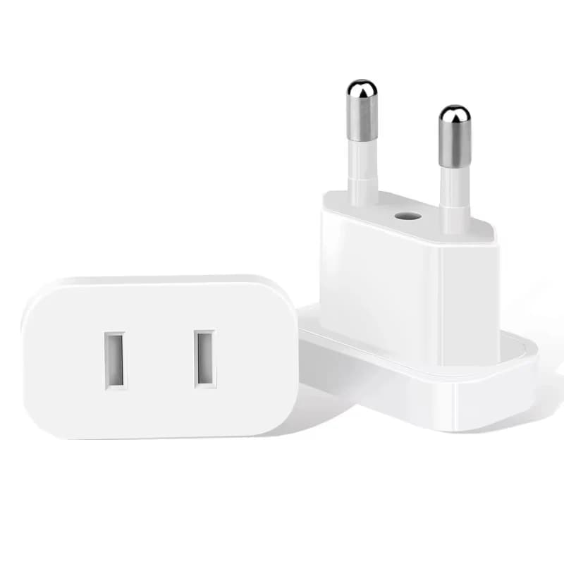 4.0mm/4.8mm Power Plug Adapter US To EU Euro Europe Plug Power Plug Converter Travel Adapter US to EU Adapter Electrical Socket