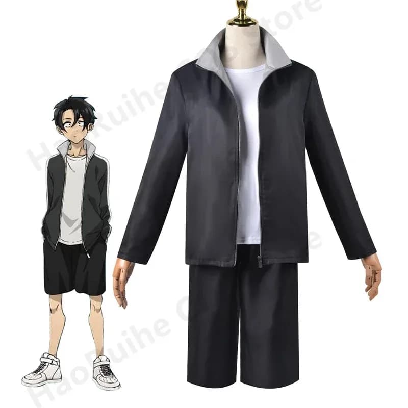 Chiamata della notte Yamori Kou Akira Asai Anime Costume Cosplay Abito nero Giacca Pantaloncini Outfit JK Uniforme Halloween Partya;2,c'4