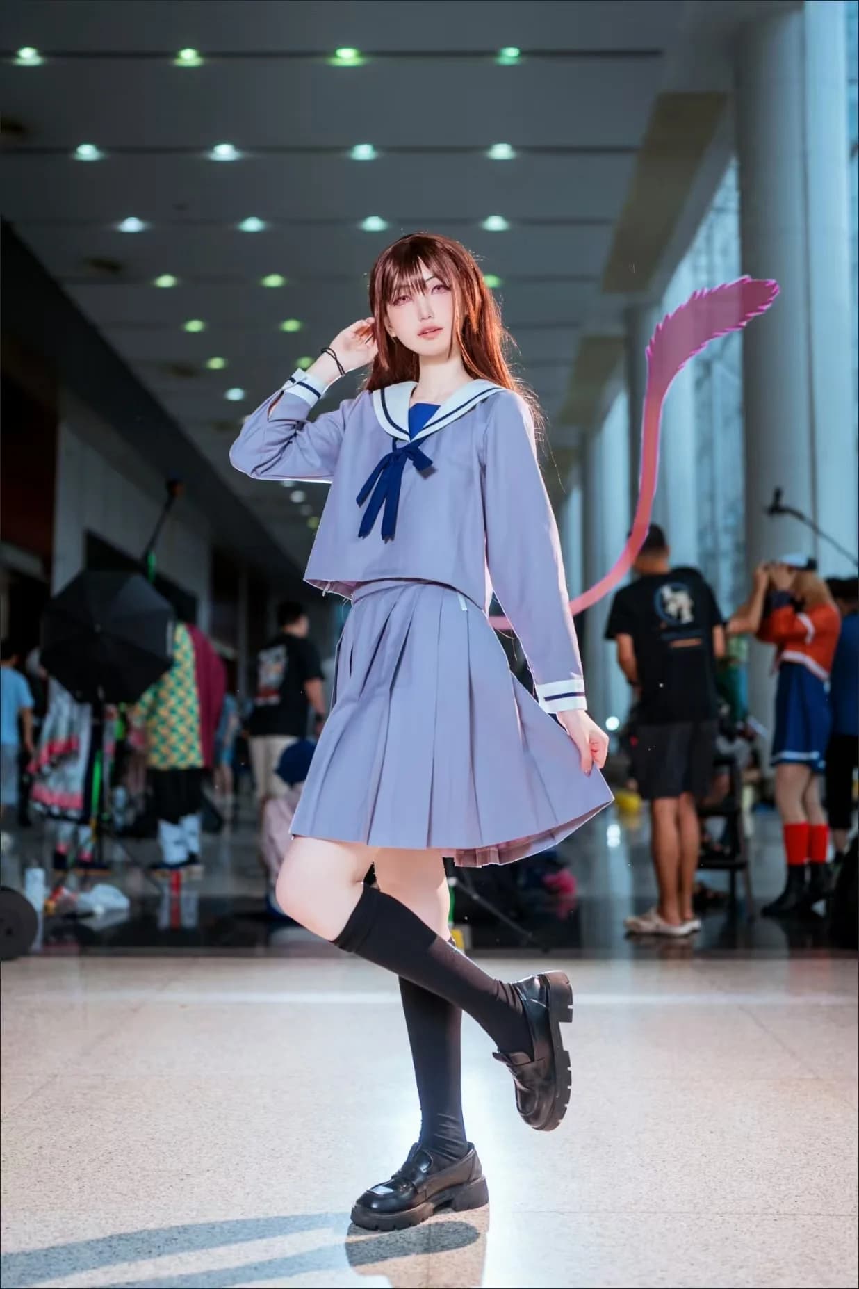 Costume cosplay Noragami Set completo Iki Hiyori Uniforme scolastica giapponese da marinaio