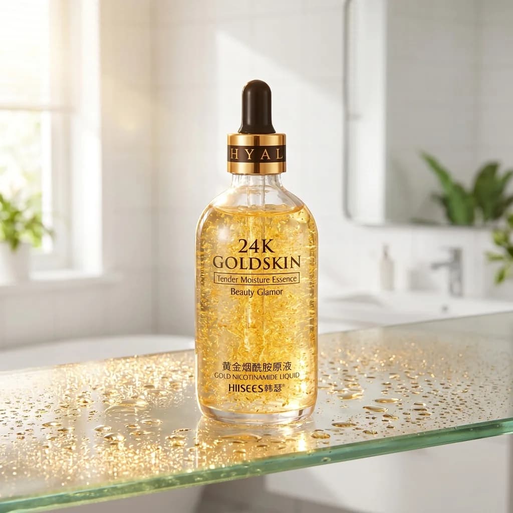30ml 24k Gold Hyaluronic Acid Nicotinamide Face Serum Anti Aging Facial Lifting Collagen Essence Skin Care Whitening Serum