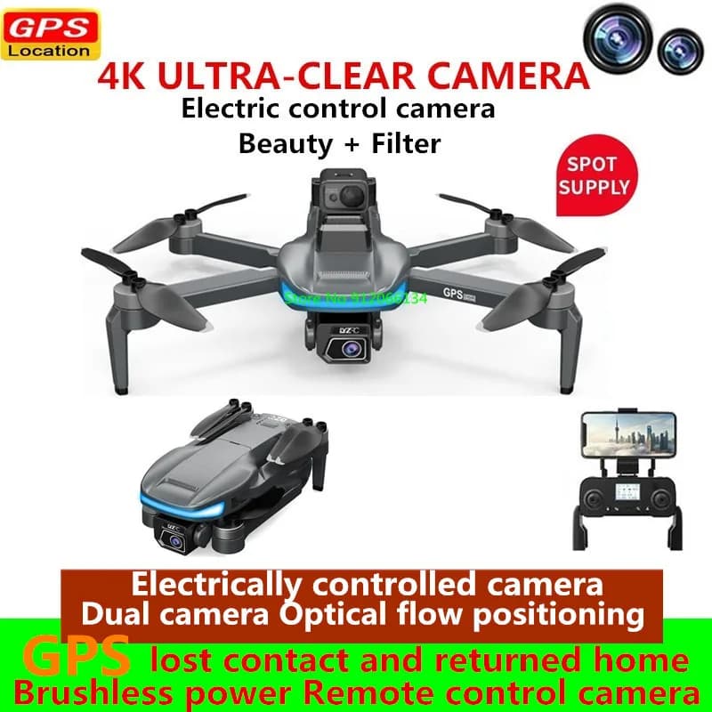 ESC 4K 360 ° Evitamento ostacoli GPS intelligente Follow Me WIFI FPV telecomando Quadcopter 5G senza spazzole volo circostante Rc Drone