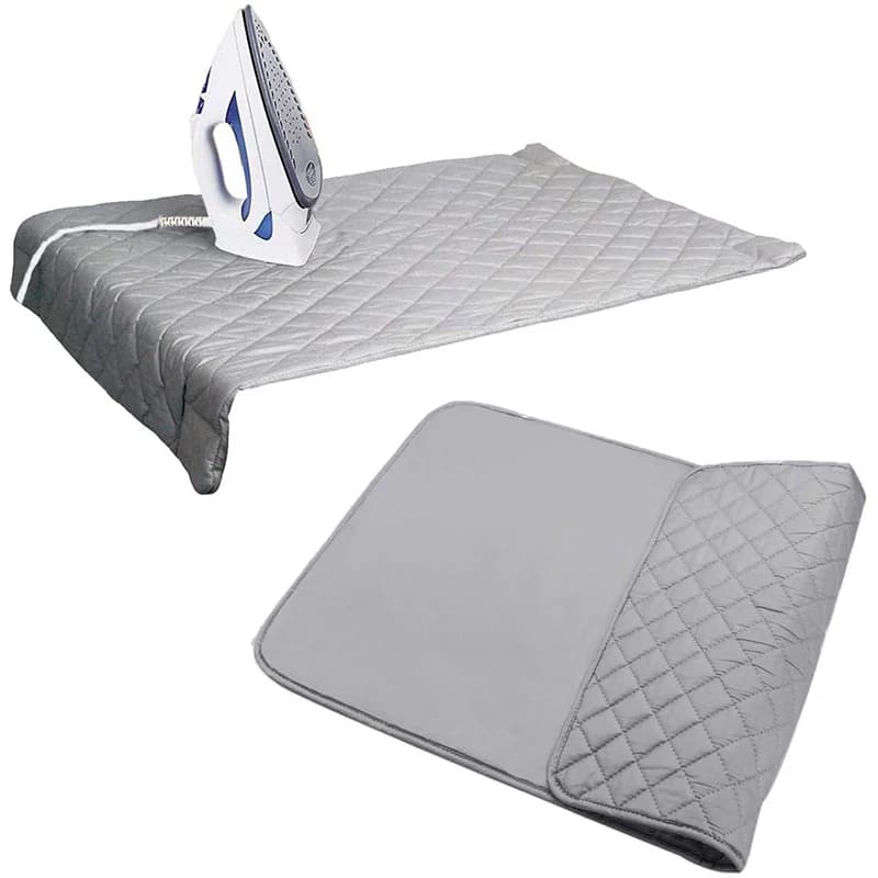 Tappetino da stiro da tavolo Tappetino per bucato Abbigliamento da viaggio portatile Pannello protettivo Pressa Coperta termica Copertura alternativa in ferro