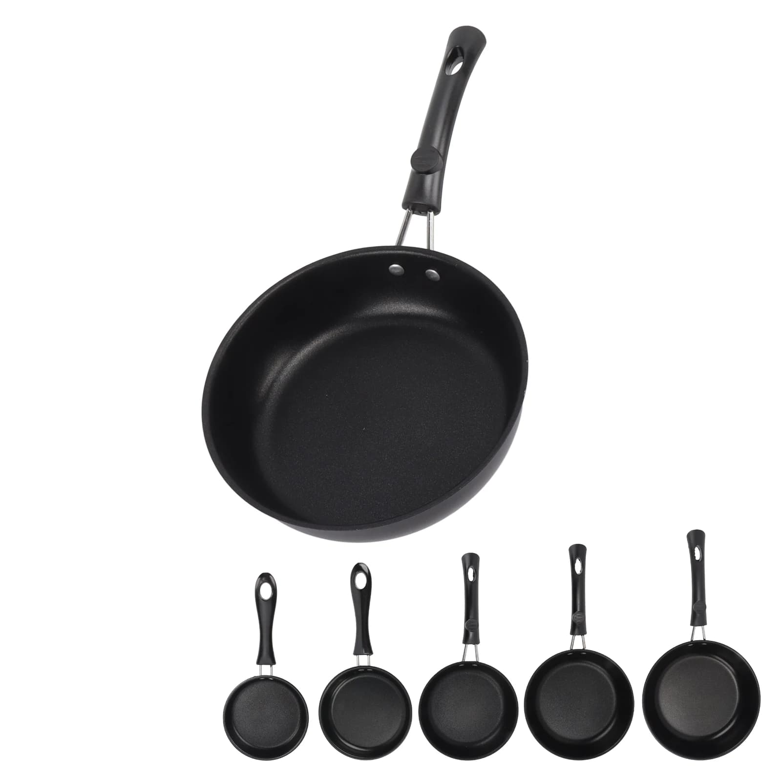 Frying Pan Professional Prevents Stick Stain Resistance Light Smoke Stainless Steel Omelet Pan for Home Restaurant Frying Pan