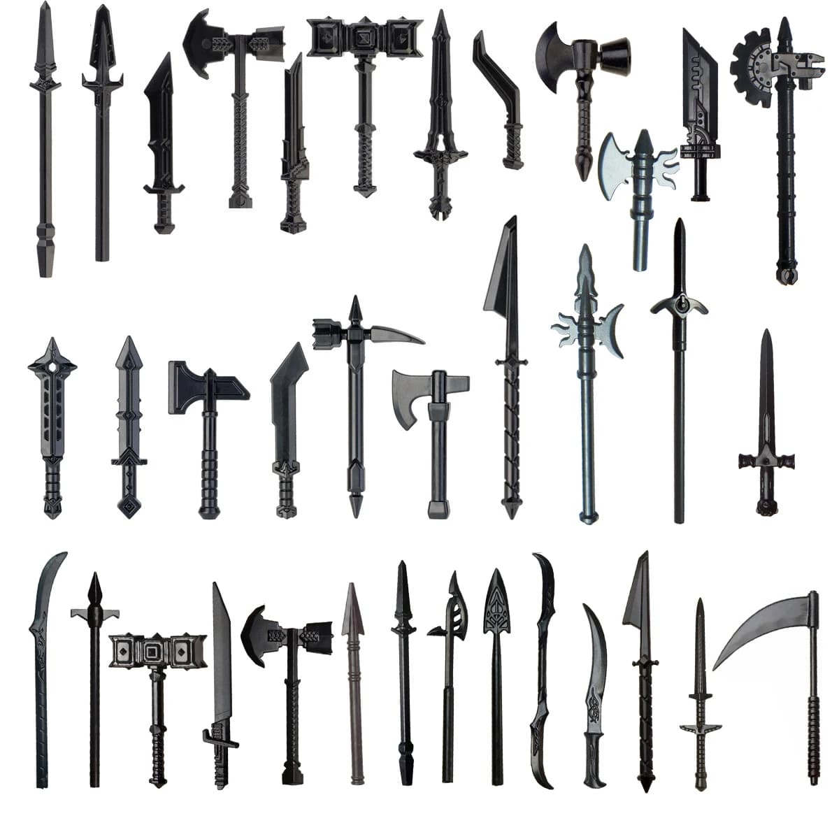 Cavalieri del Medioevo Arma Spada per Guerriero Spartano Castello Cavaliere Roma Crociato Scudo Lancia Balestra Building Block Figure