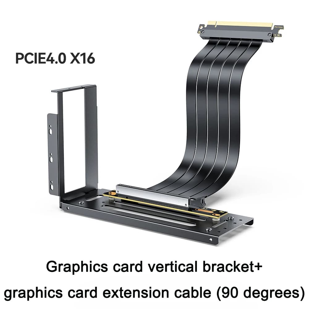 Staffa di montaggio GPU verticale, supporto sterzo per scheda grafica a 2 slot con hardware, dock EGPU, docking station GPU esterna
