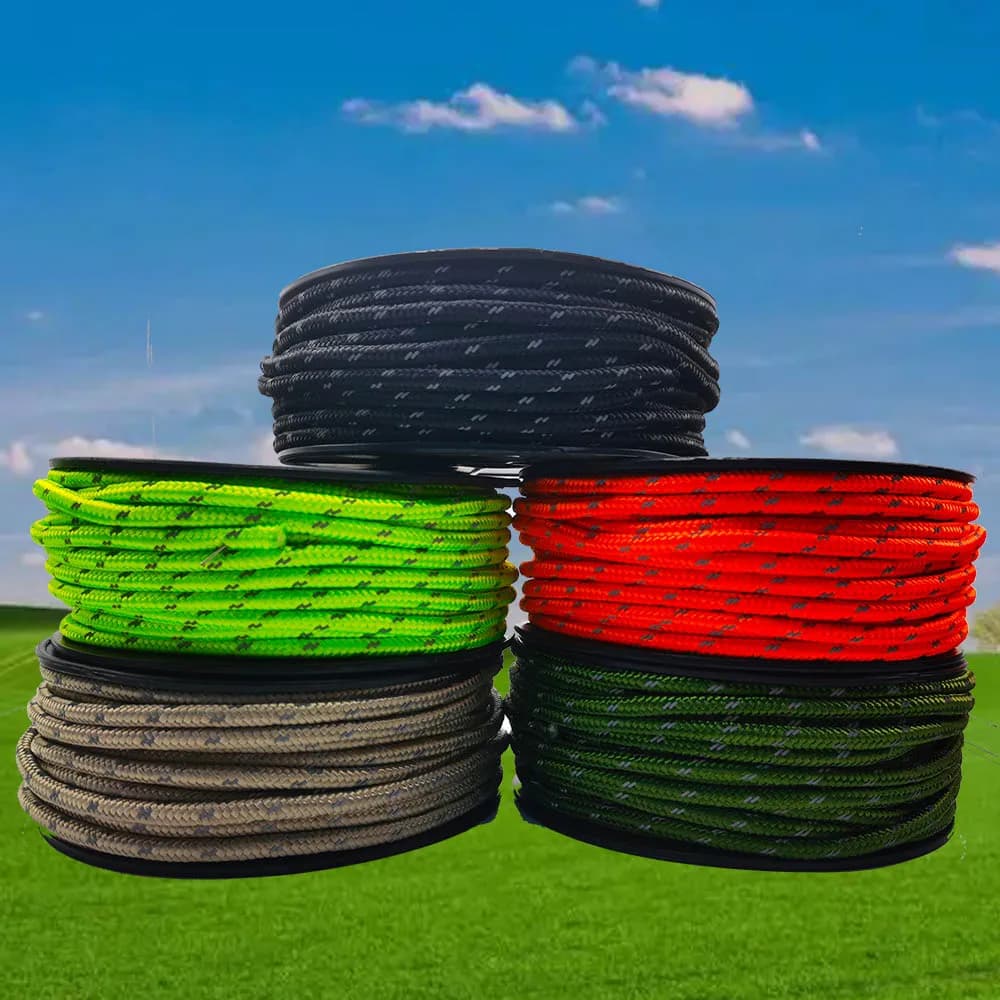 30M Reflective Paracord 6mm Parachute Cable Outdoor Camping Survival Corda Durable Ombrella Tent Cordino Slinging Stendibiancheria Corda