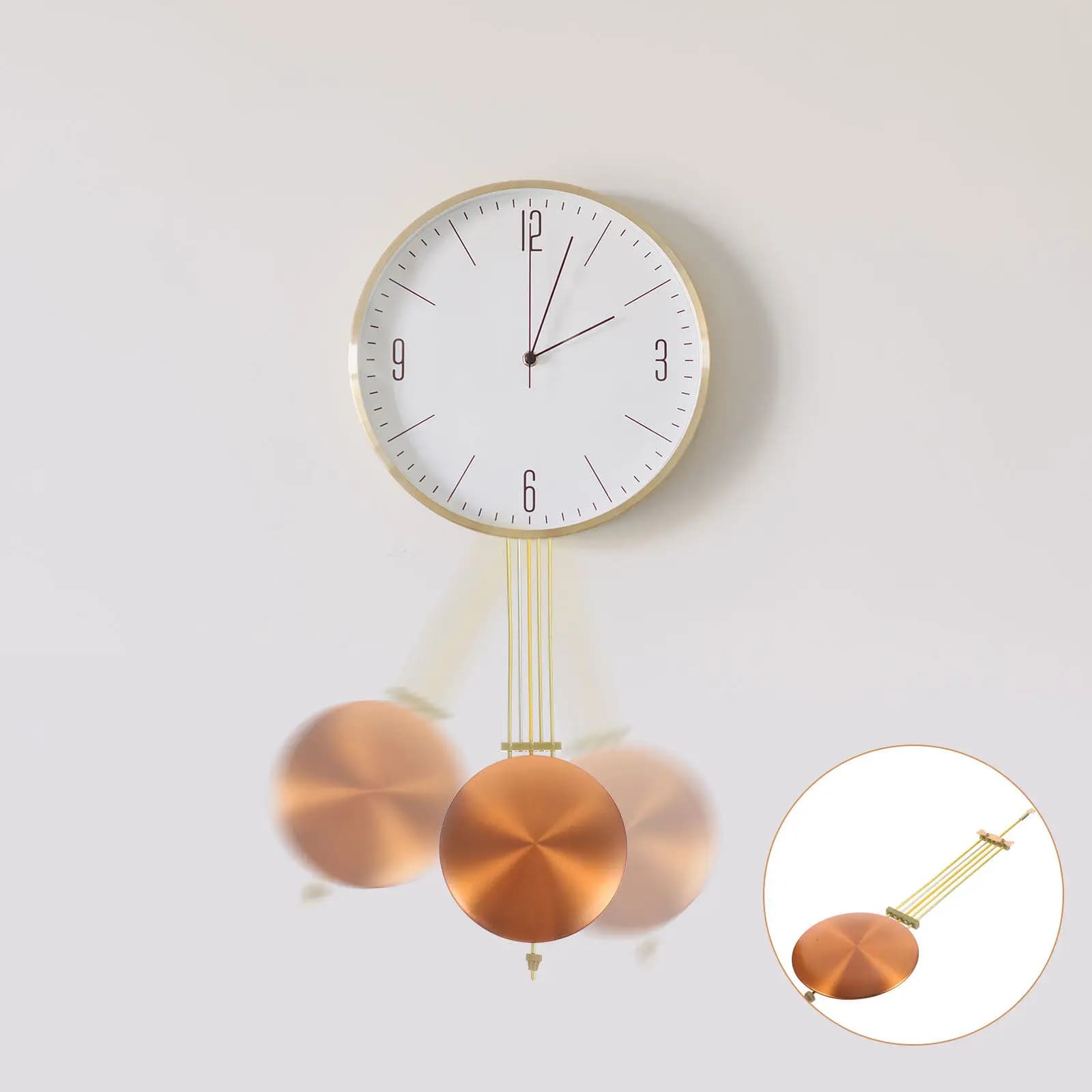 Pendolo in Metallo di Ricambio per Orologio da Parete, Parti per Orologio Fai-da-Te, Perfetto per Decorazioni Domestiche, Regali di Compleanno, Matrimonio e Natale