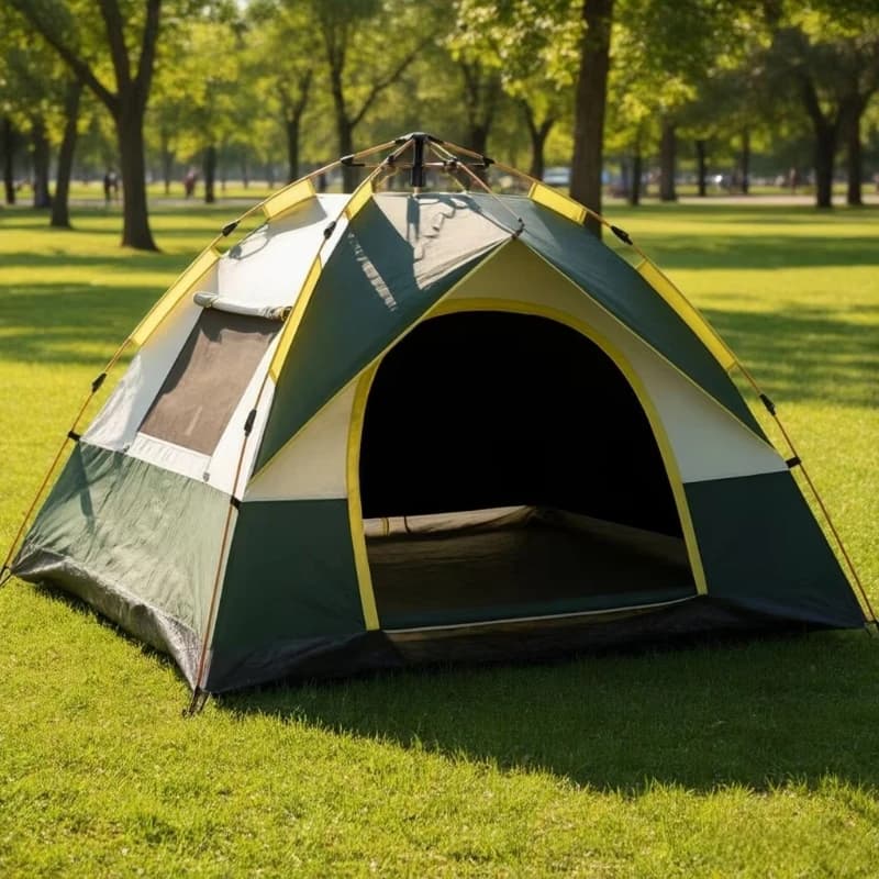 Outdoor portable automatic pop-up tent thickened rainproof Oxford cloth four seasons camping tent UV protection easy to install