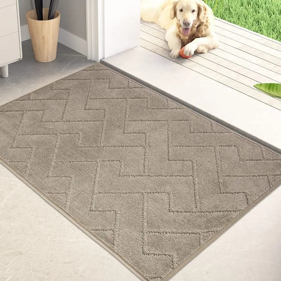 Tappetino antiscivolo per intrattenimento domestico 24 x 35,5, lavabile in lavatrice, tappeto per cani, tappetino per porta d'ingresso interna, super assorbente