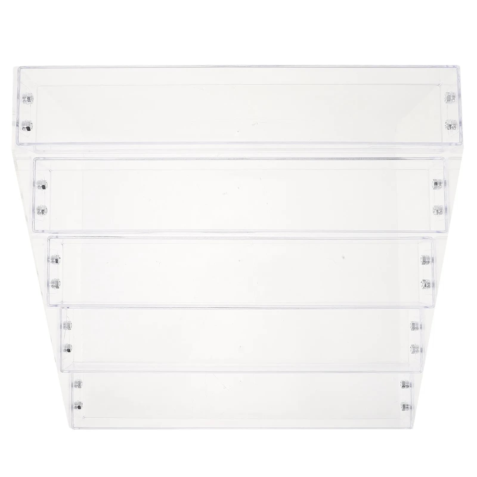 5 Tier Clear Acrylic Cigarette Display Rack Organizer for Retail Store Supermarket Spice Seasoning Storage Shelf Countertop
