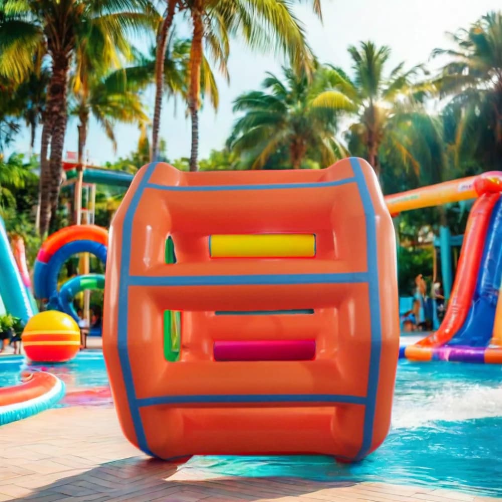 PVC Inflatable Water Roller Ball Pool Games Sport Events Kids Adults Colorful Swim Party Equipment Customized