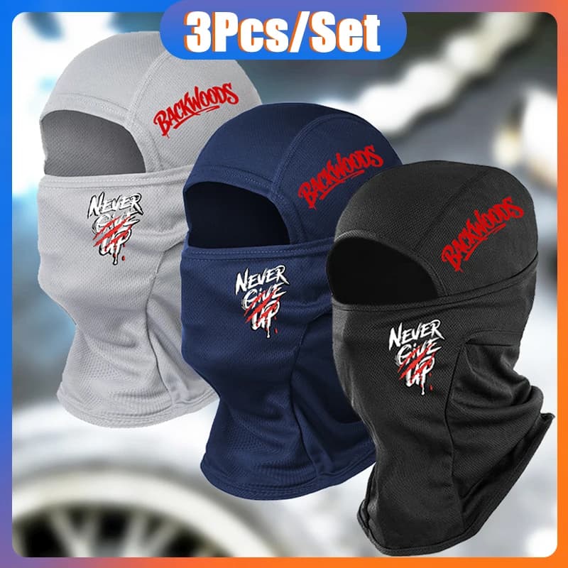 Balaclava Cool con Stampa Hip Hop Street Style, Maschera Integrale da Ciclismo Antivento e Protezione Solare