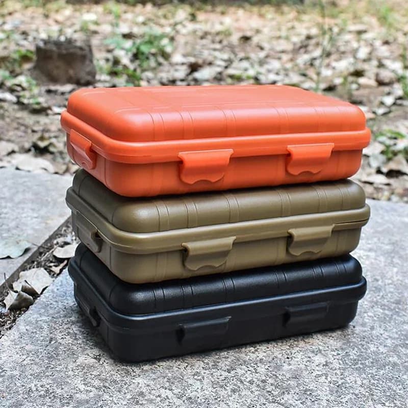 Waterproof EDC Survival Box, Dustproof, Shockproof, Plastic Tool Box, Fishing Equipment Case