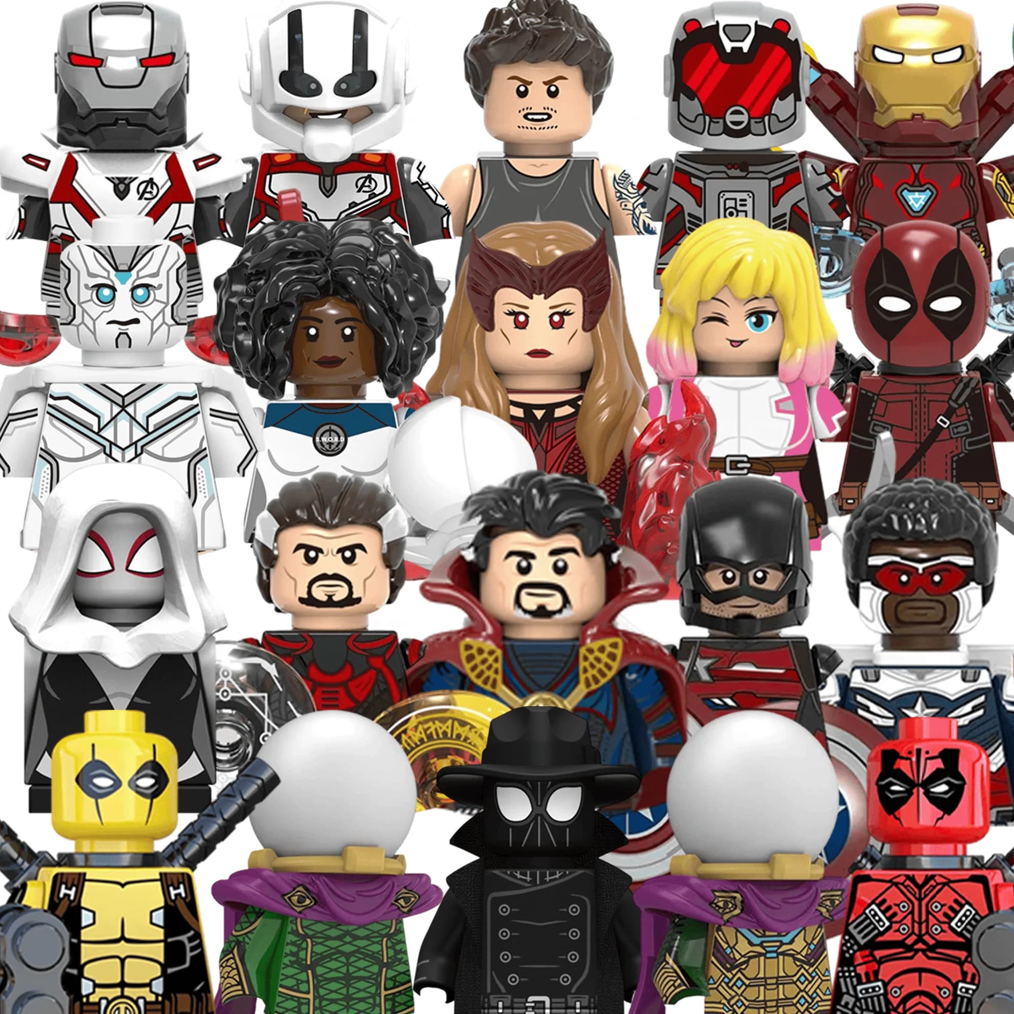 Construction Toys Marvel, MINI Mattons, Deadpool, Doctor Strange, Captain Marvel, Assemblable Dolls, Holiday Gifts