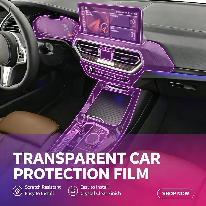 For 2024 BMW iX3 full set center console gear shift interior car stickers special modification accessories screen protector film