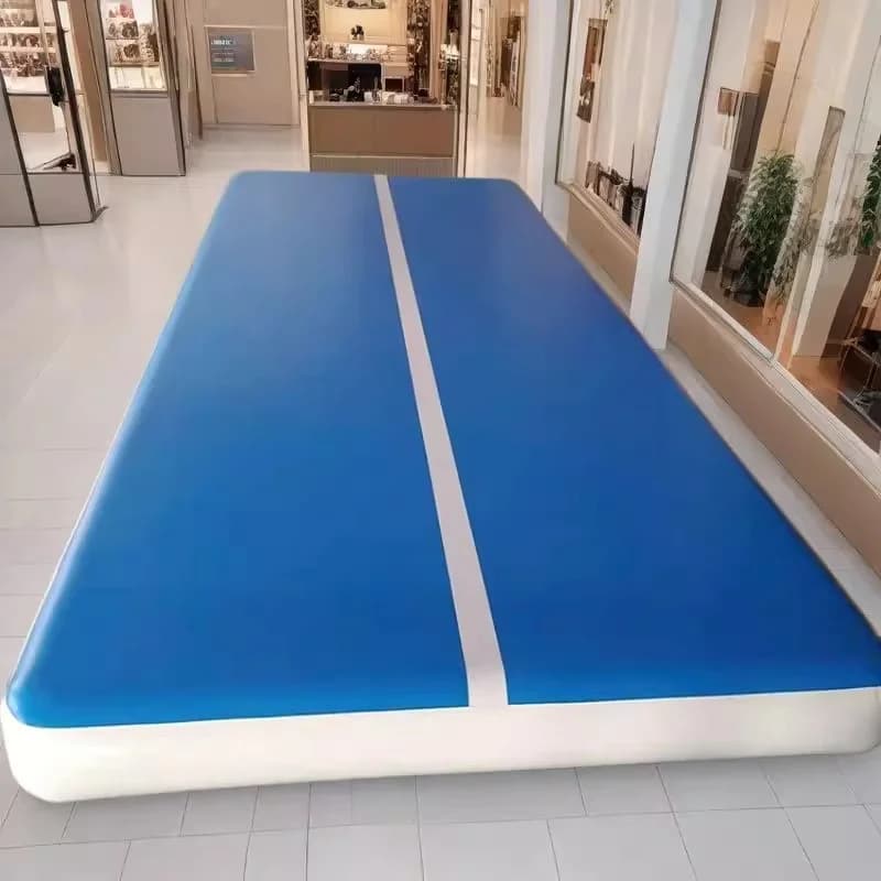 Inflatable Mat for Gymnastics and Acrobatics 2m X 10m PVC Vinyl, Commercial Mat for Yoga and Gym