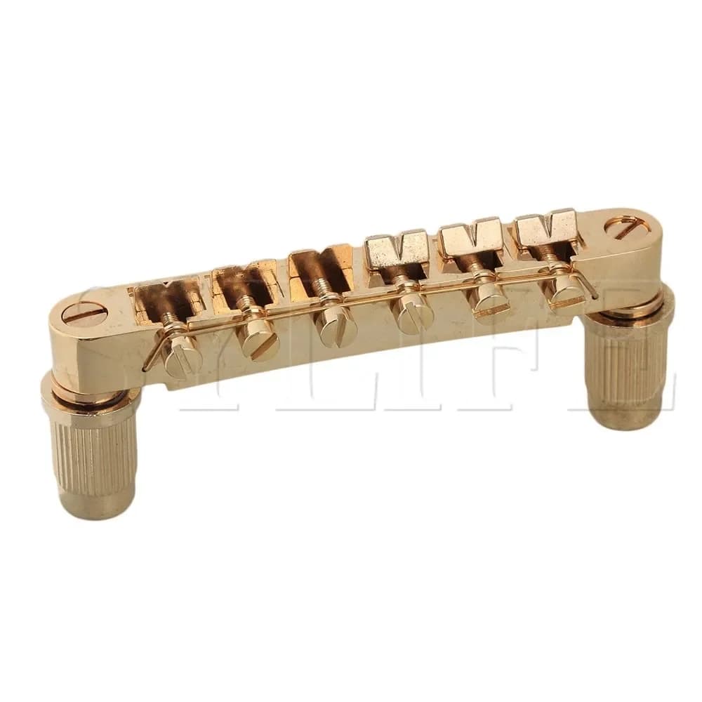 Gold TOM Bridge for Electric Guitar - T-O-Matic Tune-O-Matic Style